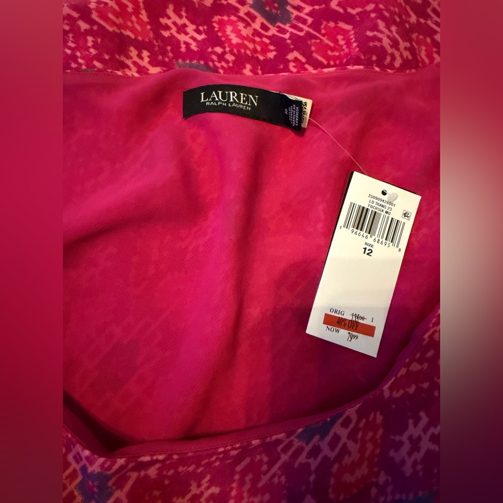 Ralph Lauren Pink Sleeveless Midi Dress - Picture 7 of 11